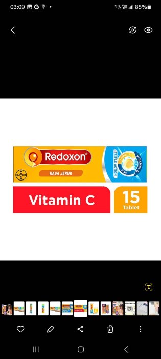 台灣現貨！力度伸 維他命C+D+鋅發泡錠 Redoxon 三重保護15錠/Redoxon Triple Action 15 Tablets