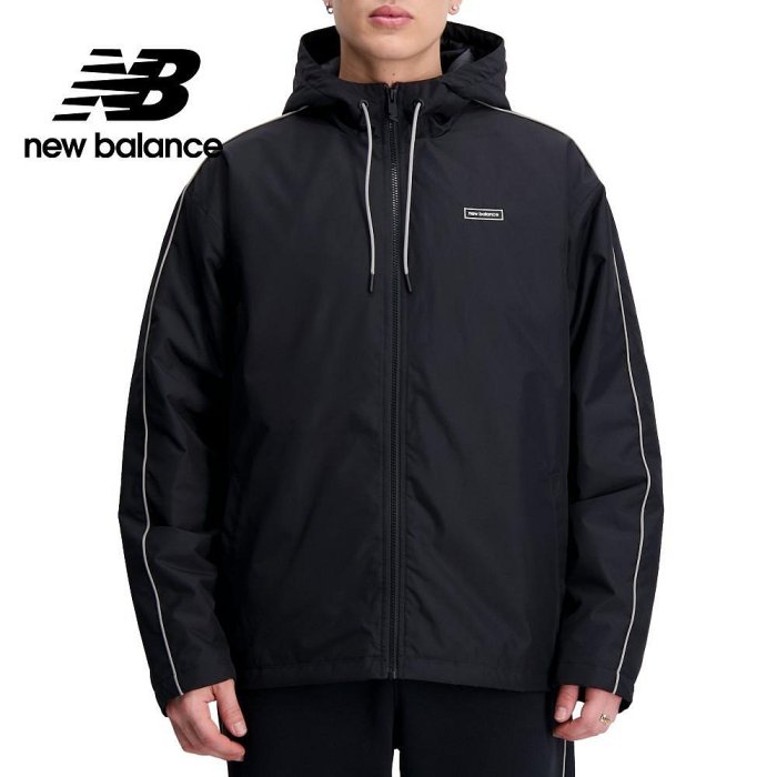 【New Balance】 NB 鋪棉保暖外套_男性_黑色_MJ33537BK