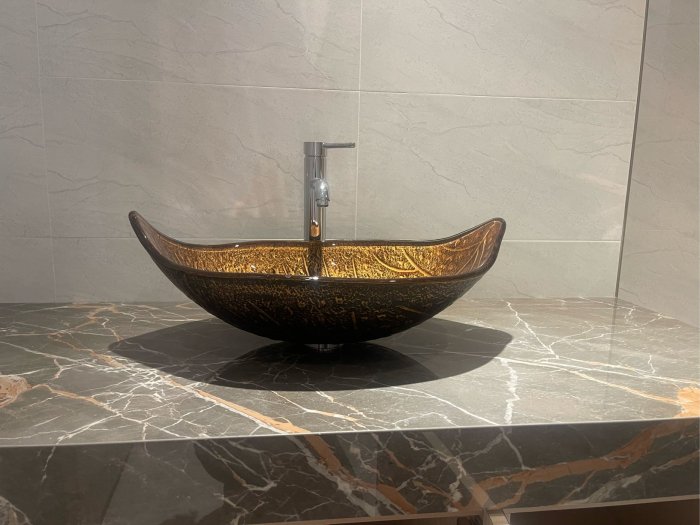 FUO衛浴：葉子造型藝術碗公盆（1042）