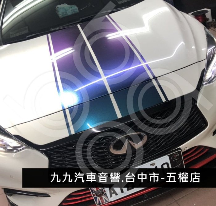 Infiniti Q30 安裝 focus-10吋椅下重低音.九九汽車音響(台中市-五權店).公司貨保固一年