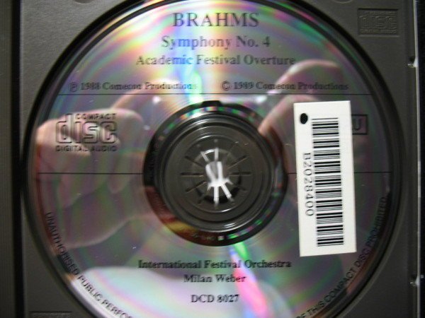 BRAHMS - 布拉姆斯 - 四號交響曲 - 1989年版 - 保存如新 - 201元起標  R917