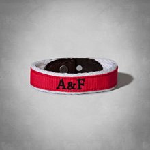 【A&F配件館】☆【Abercrombie&Fitch配件手環】☆【AFR001T2】(紅色)