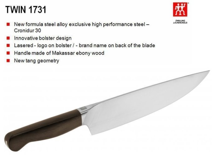 G「Formosa巧匠工坊」德國雙人牌Zwilling 雙人牌 1731 8吋主廚刀 開廠紀念刀(含氮鋼材)~如何選刀