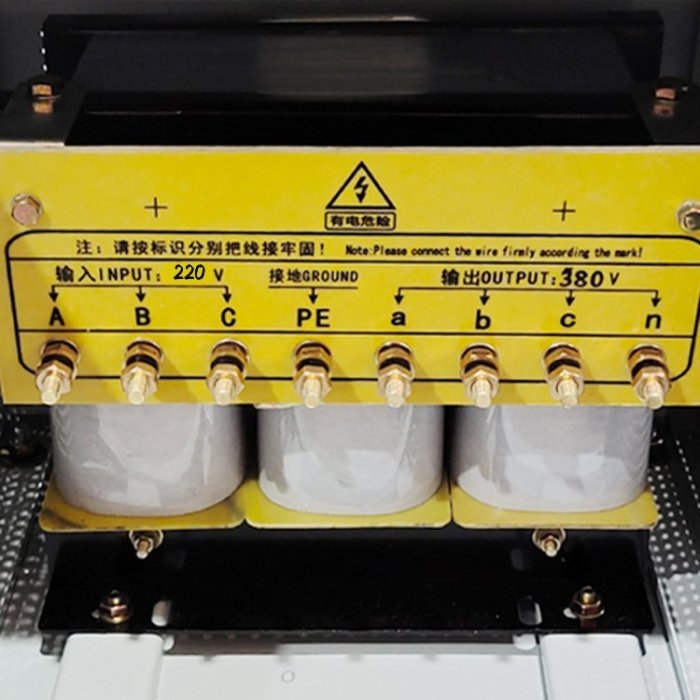 熱銷 三相220V轉380V 3相4線 10KW變壓器SG-10KVA 220V變380出口設備用全店