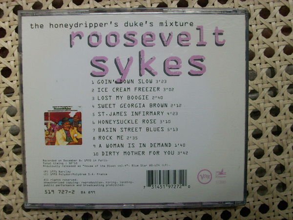 CD~Roosevelt Sykes--The Honydripper's Dukes' Mixture專輯