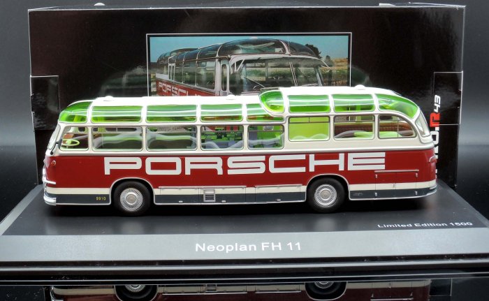 【MASH】現貨瘋狂價 Schuco 1/43 Neoplan FH 11 Porsche racing service