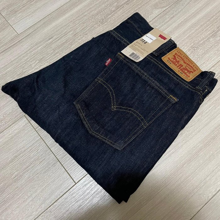 全新專櫃款Levi's levis 514 00514-0472 W40 L32 深藍刷色合身牛仔褲 513 522