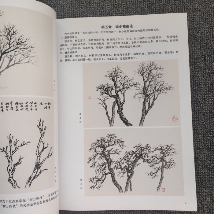 傳統山水畫技法詳解 中國山水畫教程2冊錢桂芳國畫入門教程講解