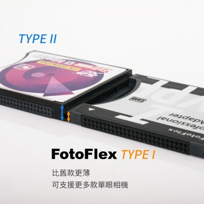 [享樂攝影]台灣製 FotoFlex SD to CF TYPE I 轉接卡 64G 32G 支援wifi SD卡