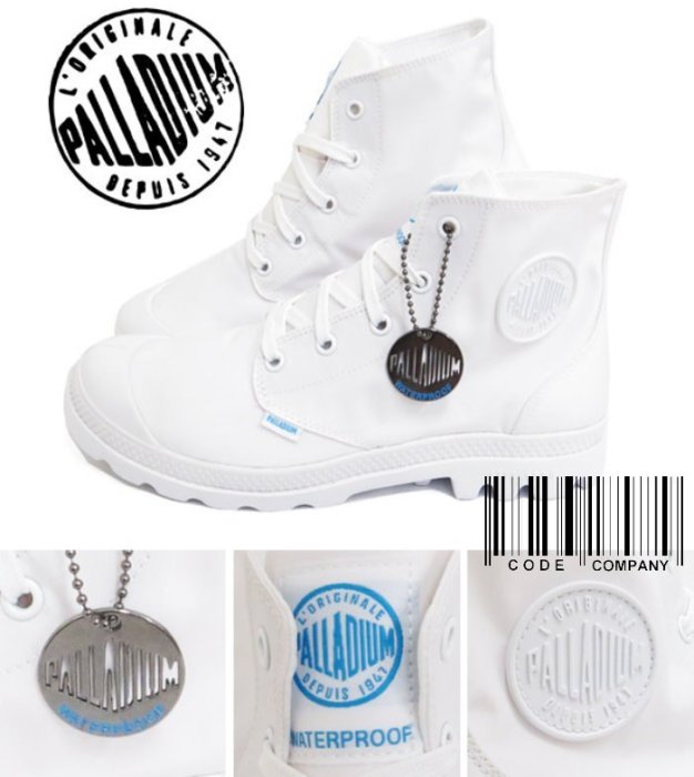 =CodE= PALLADIUM PAMPA PUDDLE LITE WP 防水輕量軍靴(全白) 73085-912 女