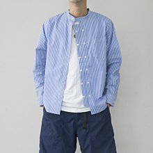 ∵ PRAY FOR FASHION ∴日系質感設計款雙排扣立領細條紋襯衫Stripe Shirt