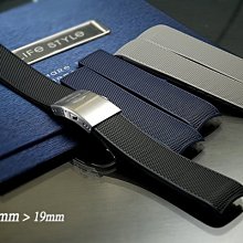 【時間探索】全新 LONGINES 浪琴征服者 L37814569 專屬代用高級矽膠摺疊扣錶帶( 21mm.19mm )