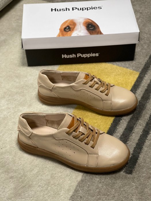 Hush Puppies暇步士休閒鞋女 新款春新款簡約女板鞋 女單鞋  白色 35-40