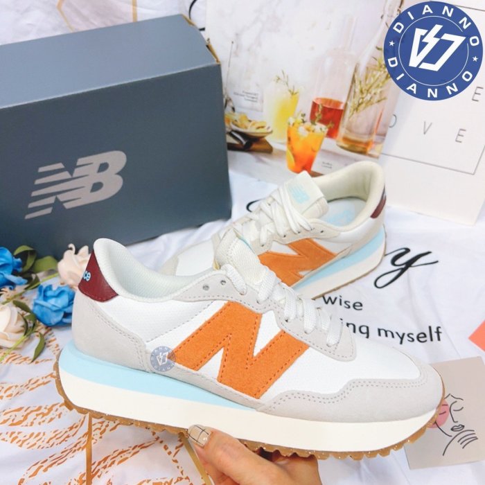 帝安諾-實體店面 NEW BALANCE 237 NB237 休閒鞋 運動鞋 麂皮 B楦 海鹽橘子 WS237BA