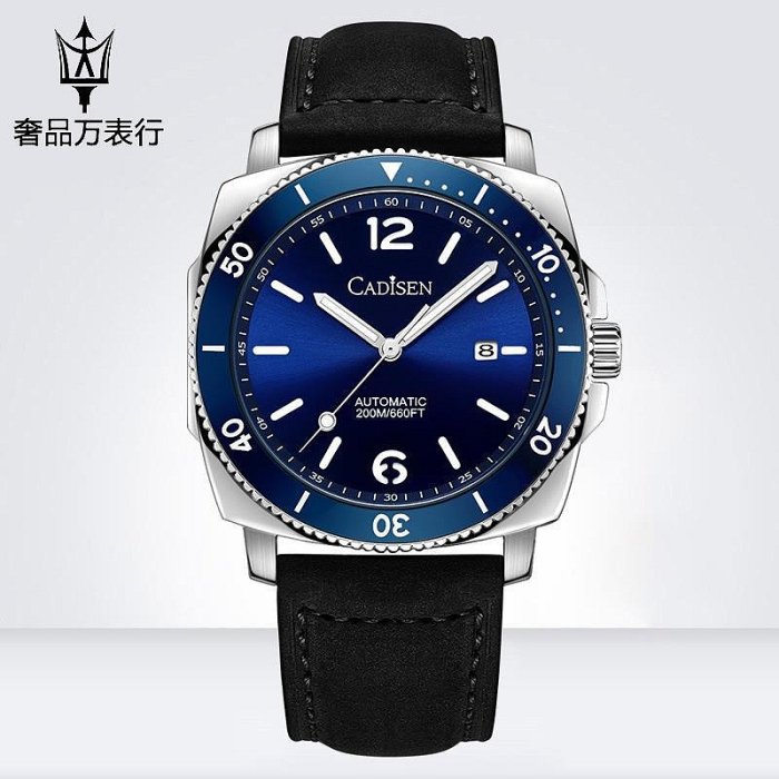正品牌瑞士天梭手錶男士機械錶全自動防水夜光鏤空綠水鬼高端男錶