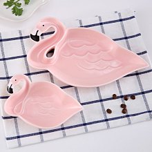 ＳＥＹＥＳ　韓國空運 - zakka雜貨紅鶴火烈鳥造型陶瓷盤(大)