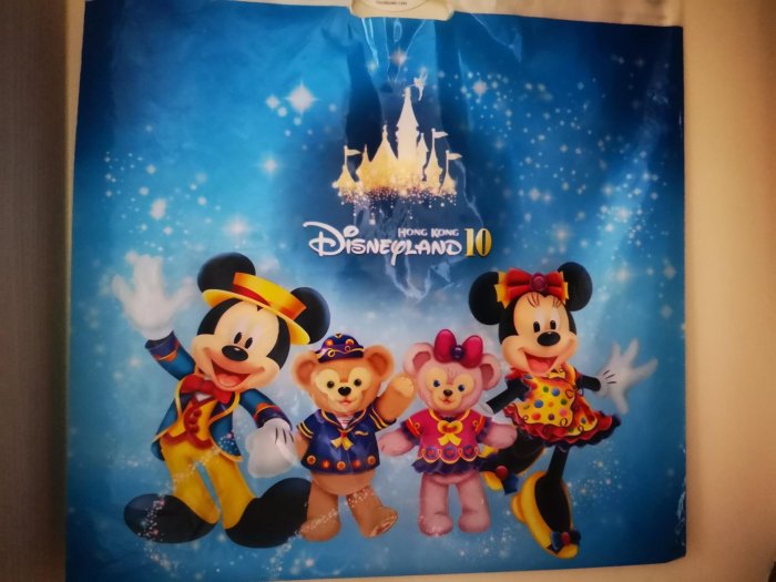 全新 香港迪士尼樂園10週年紀念達菲熊 米老鼠 米妮大集合 冷氣毯 毛毯 Disneyland Duffy 145x110cm 送袋子