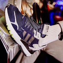 現貨 限時特價 南🔥ADIDAS NITE JOGGER 反光 BOOST底 慢跑鞋 運動 男款 深藍 EF2128