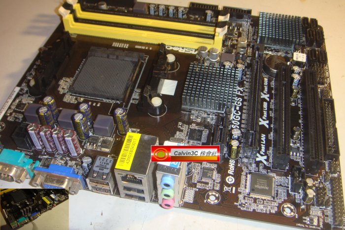 華擎 ASRock 960GC-GS FX AM3+腳位 內建顯示 AMD760晶片 6組SATA3 DDR3 DDR2