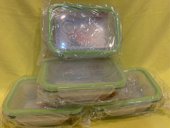 韓國 厚玻璃保鮮盒 590ML