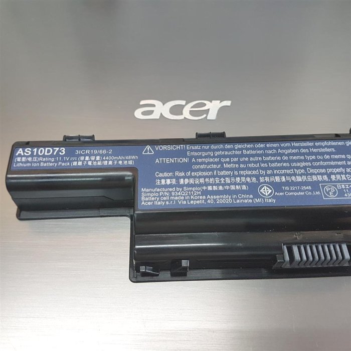 原廠 6芯 AS10D31 Acer 電池 7551G 7551Z 7552G (MS2313) 7560 7560G