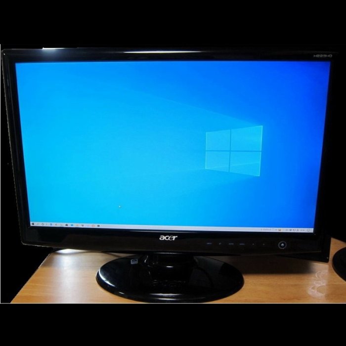 Acer 宏碁 H223HQ 22吋 Full HD螢幕顯示器〈 D-SUB 輸入介面〉多一層抗藍光無砷螢幕強化玻璃