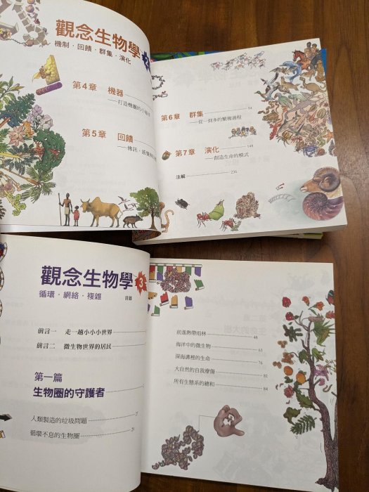 觀念生物學 * 1-4套書 (近新)