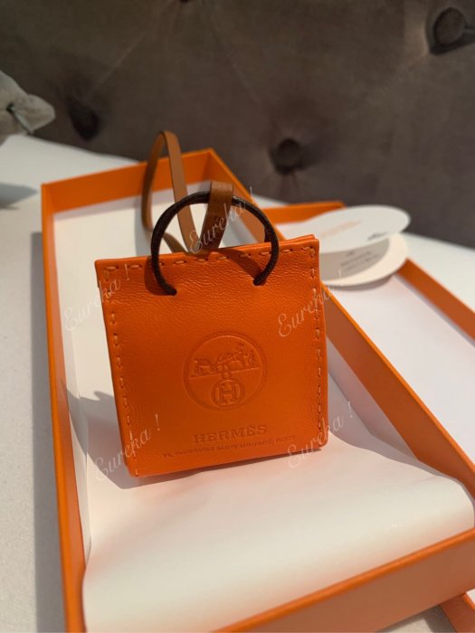 《已售可預購》愛馬仕Hermes｜Sac Orange Charm 小橘袋購物袋吊飾