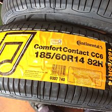 台北永信輪胎~德國馬牌輪胎 CC6 185/60R14 82H 四輪含安裝 四輪定位