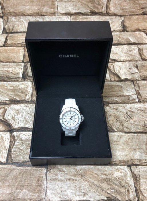CHANEL 香奈兒 J12 H0970 白色高科技陶瓷材質 38mm機械錶