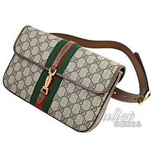 【茱麗葉精品】全新精品 GUCCI 專櫃商品 699930 Jackie 1961經典印花款胸口包/腰包.咖邊 現貨