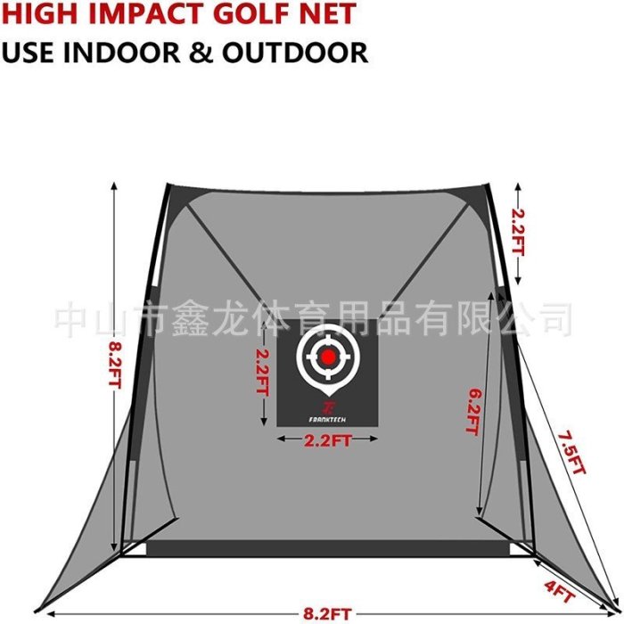 【春節大優惠】高爾夫揮桿練習器材 揮桿練習網 可拆便捷室內室外高爾夫練習網