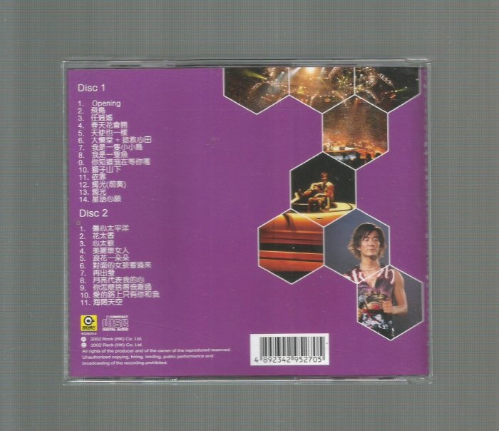 任賢齊  [ 2002演唱會 ] 滾石唱片 雙CD附歌詞