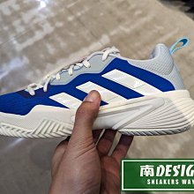 限時特價 南🔥2024 3月 ADIDAS BARRICADE 網球鞋 透氣 穩定 運動休閒 男款 白藍灰 ID1549