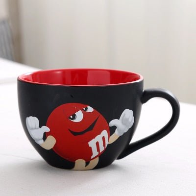 [現貨]M&M Mug巧克力碗杯 紀念擺設馬克杯 大容量杯子m&m 可愛卡通獨 獨特創意周邊 生日交換禮物