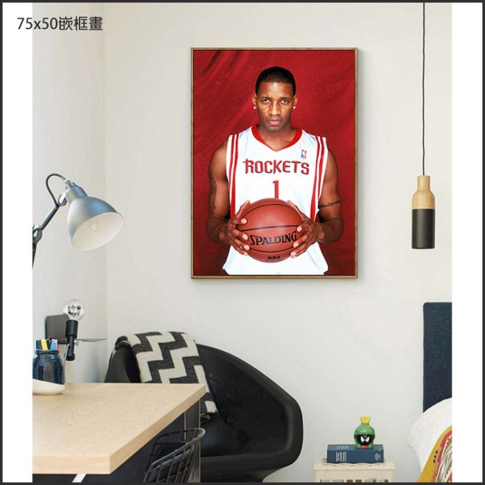 日本製畫布海報 NBA Tracy McGrady T-MAC 麥格雷迪 無框畫 掛畫 裝飾畫 @Movie PoP #