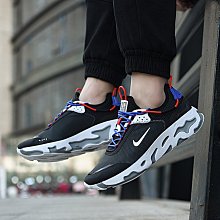 限時特價2021 9月 NIKE REACT LIVE 黑藍紅 休閒慢跑 軟底 綁繩 無車縫  緩震CV1772-001