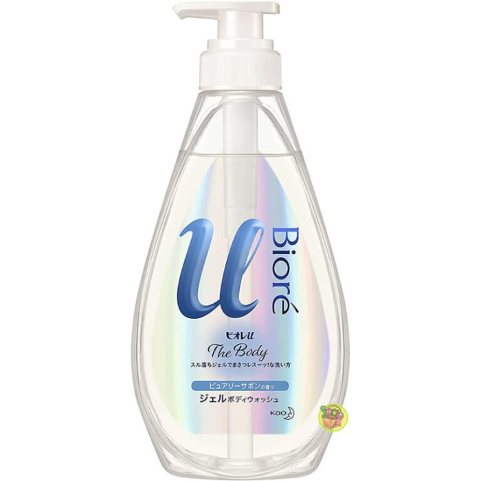 【JPGO】日本製 花王 蜜妮 Biore u The Body 凝膠型沐浴露 480ml~皂香#208花香#239