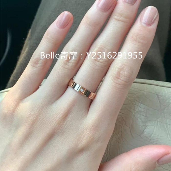 流當奢品 Cartier 卡地亞 LOVE 結婚戒指系列 18K玫瑰金1顆鑽石戒指 B4050700 真品現貨