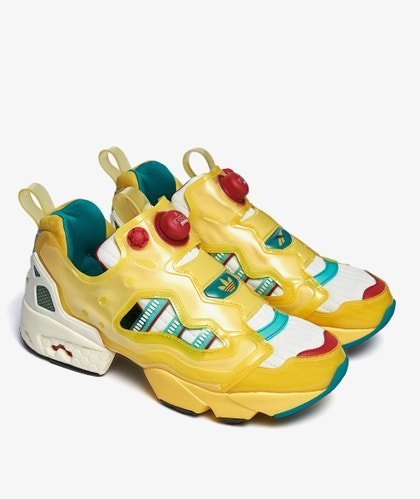 R'代購Reebok adidas ZX InstaPump Fury Pump 黃綠紅白GW0364