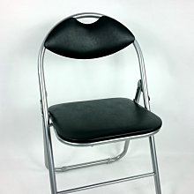 [兄弟牌休閒傢俱]卡羅有背折疊椅(黑色)~餐椅/書椅/休閒椅/泡棉靠座墊，折疊椅優惠價 2 張/760元會議，營業、居家