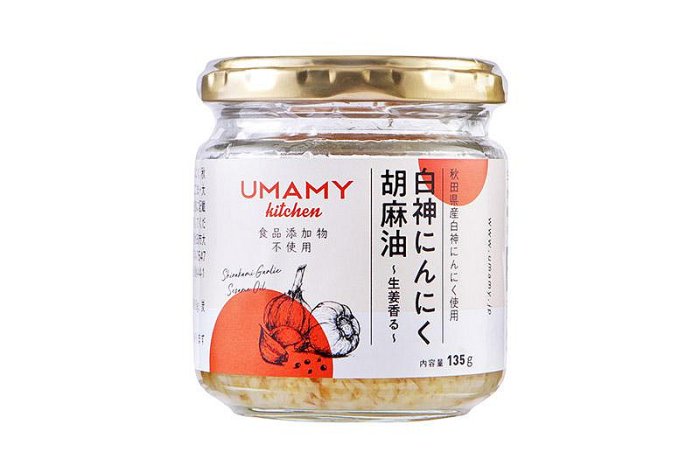 日本 UMAMY 白神大蒜醬 135g 胡麻油 橄欖油 大蒜油 萬用調味醬 調味料 拌飯醬 蒜頭 炒菜神器 沾醬 醬料