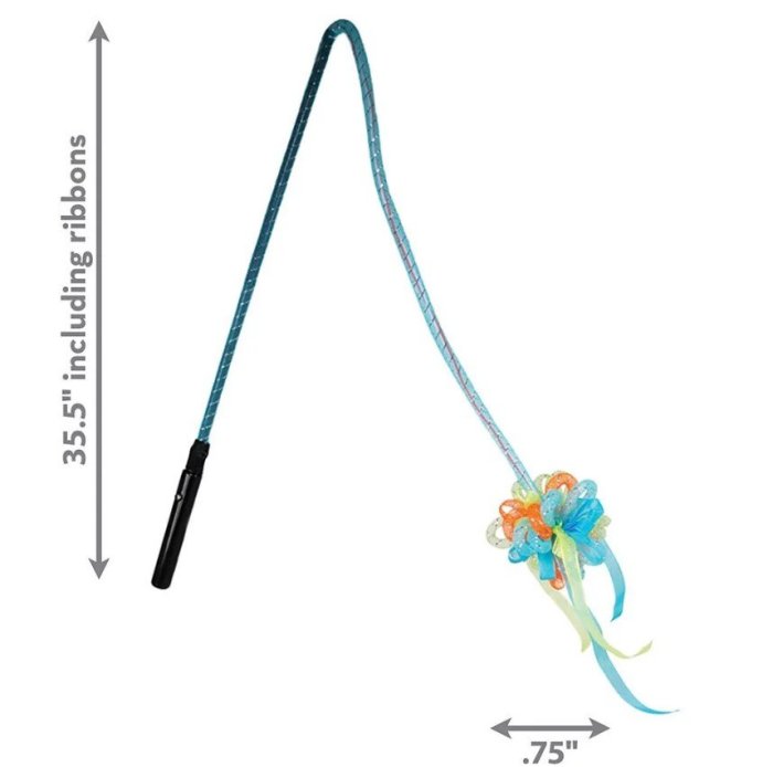 美國 KONG Teaser/逗貓棒 閃亮緞帶彩球逗貓棒 CAT54