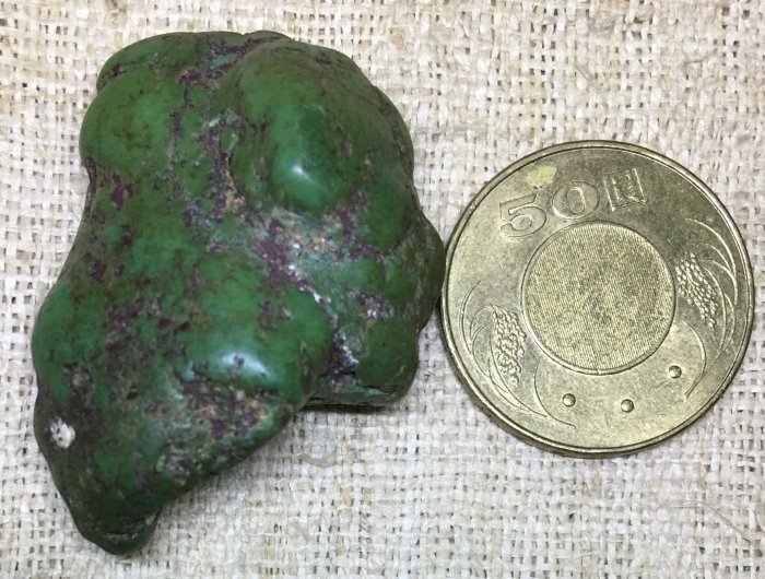 【和喜屋F98】老綠松石(藏區數百年老件)turquoise、土耳其石