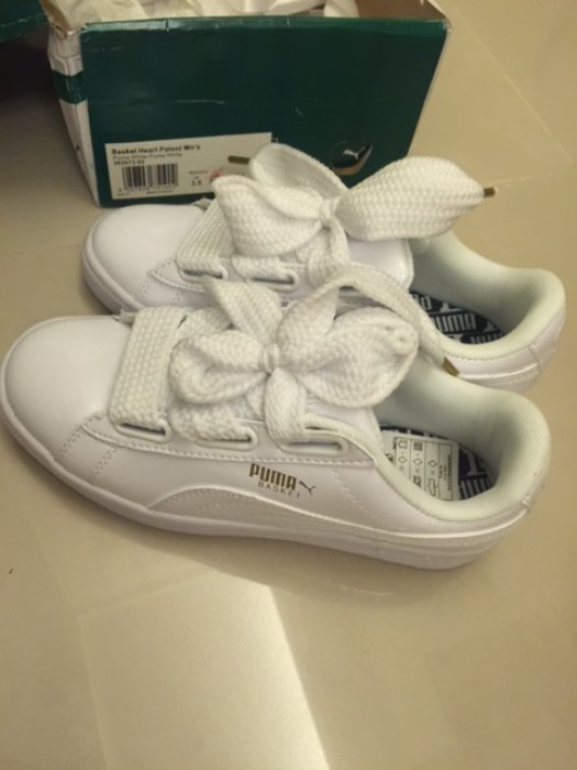 現貨 Puma Basket Heart Patent Woman 緞帶鞋 蝴蝶結  女款  正品 22.5