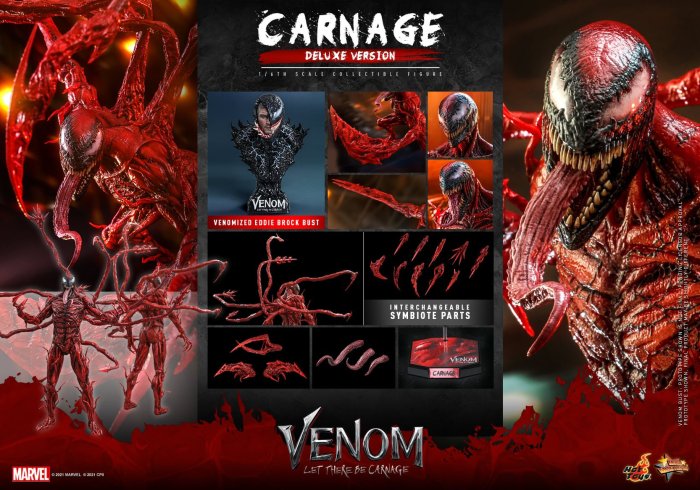 金錢貓雜貨 全新 Hot Toys MMS620 1/6 豪華版 猛毒2 血蜘蛛 屠殺 Venom Carnage