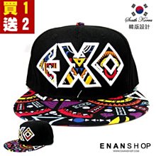 【買１送２】惡南宅急店【0136G】新品特價 圖騰帽 韓國藝人款 男帽女帽 網帽子 棒球帽遮陽帽 嘻哈帽街舞帽