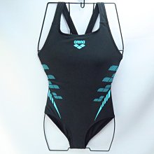 ARENA SWIM 女款 連身三角泳衣 泳裝 TSM3042WBKBU 黑x藍【iSport愛運動】