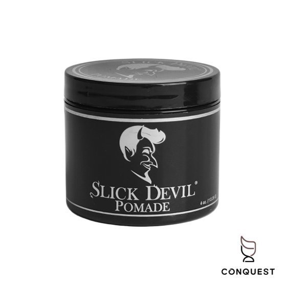 【 CONQUEST 】原廠授權經銷 Slick Devil Pomade 黑惡魔 水洗式髮油 Suavecito