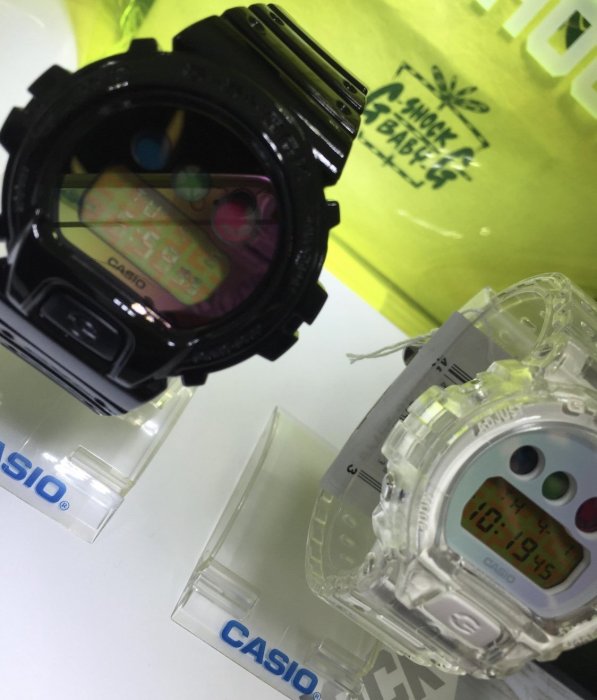 黑彩全新 CASIO G-SHOCK 25週年手錶 紀念錶 DW6900SP 1JR 7JR 太陽能 透明黑色